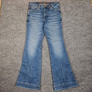 Wrangler Retro Bailey High Rise Trouser Jeans Women's 30x34 Dark Wash Bootcut